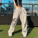 IFOMT Gray Sweatpants for Women 2023 Autumn New Baggy Fashion Oversize Sports Pants Streetwear Jogger Trousers Female