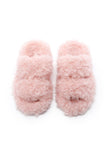 IFOMT New Fashion Spring Outfit Solid Color Open Toe Home Fuzzy Slippers