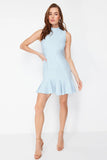 IFOMT 2024 New Fashion Dress Woman Style  Mini Dress with Flounce Skirt