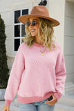 IFOMT 2024 New Woman Style sweater Cardigans Crew Neck Striped Knitted Sweater
