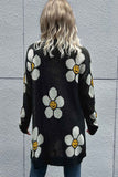 IFOMT 2024 New Woman Style sweater Cardigans Floral Long sleeve Button Down Cardigan