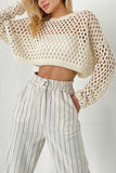 IFOMT 2024 New Woman Style sweater Cardigans Hollow Out Cover-up Sweater