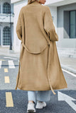IFOMT 2024 New Woman Style sweater Cardigans Open Front Tie-waist Long Cardigan