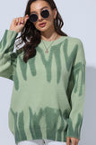 IFOMT 2024 New Woman Style sweater Cardigans Patterned Crew Neck Jumper