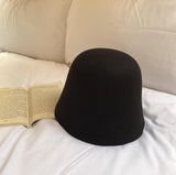 Ifomt Japanese Stylish Wool Buckets Hat Basin Cap Outdoor Ins Solid Casual Woolen Fisherman Cap Panama Fashion Hats