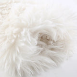 IFOMT 2024 Fashion Woman tops y2k style Vintage Cat Print Faux Fur Trim Long Sleeve Top