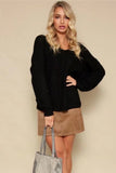 IFOMT 2024 New Woman Style sweater Cardigans Solid Color Twisted Bat Sleeve Sweater