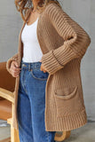 IFOMT 2024 New Woman Style sweater Cardigans Solid Open Front Long Cardigan
