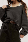 IFOMT 2024 New Woman Style sweater Cardigans Contrast Crew Neck Knitted Sweater