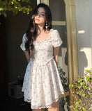 Ifomat Vintage Tea Party Floral Dress