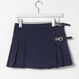 Ifomt Vintage Classic Black Cotton Skirt Women Summer Harajuku Casual Adjustable Button High Waist Skirts Femme Sexy Cute Faldas 2025