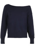 IFOMT Spring Outfits Dark Blue Solid Minimalist Style Autumn Winter Sweaters Women White Simple Basic Casual Loose Knitted Pullover Jumpers