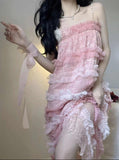 Ifomt Fairy Lace Cake Suspender Dress