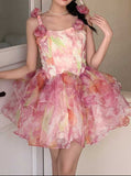 Ifomt Flower Tutu Chiffon Yarn Dress
