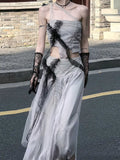 Ifomt Dark Punk Mesh Dress