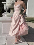 Ifomt Pink Princess Suspender Dress
