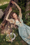 Ifomt Forest Elf Pastoral Lace Fairy Dress