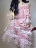 Ifomt Fairy Lace Cake Suspender Dress
