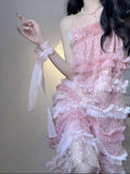 Ifomt Fairy Lace Cake Suspender Dress