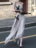 Ifomt Dark Punk Mesh Dress