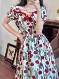 Ifomt Tea Break French Floral Dress