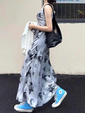 Ifomt Butterfly Satin Suspender Dress