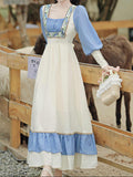 Ifomt Tea Break French Oil Vintage Dress