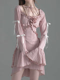 Ifomt Tea Break Ballet Ruffled Dress