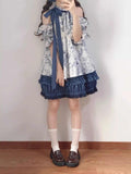 Ifomt Flying Sleeve Ink Painting Dress