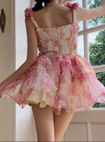 Ifomt Flower Tutu Chiffon Yarn Dress