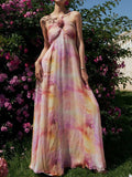 Ifomt French Rose Halter-neck Dress