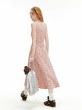 Ifomt Pink Bows Suspender Dress