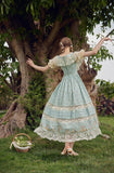 Ifomt Forest Elf Pastoral Lace Fairy Dress