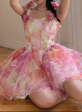 Ifomt Flower Tutu Chiffon Yarn Dress
