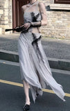 Ifomt Dark Punk Mesh Dress