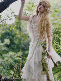 Ifomt Forest Elf Pink Mesh Dress