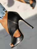 IFOMT Hollow Peep Toe Pumps