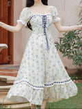 Ifomt French Princess Floral Corset Dress
