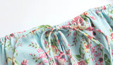 Ifomt Cottage Floral Puff-sleeved Dress