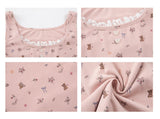 Ifomt Pink Bows Suspender Dress