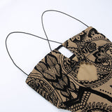 Ifomt Retro Printed Hollow Dress