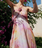 Ifomt French Rose Halter-neck Dress