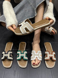 IFOMT Hollow Open Toe Split-Joint Slippers