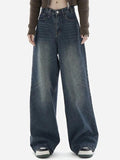 IFOMT Blue Wash Baggy Boyfriend Jeans