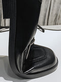 IFOMT Shallow Cut Square-Toe Loafers