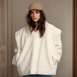 IFOMT Outfit Autumn Jacket Women Fashion Fall Winter White Fleece Outerwears Zipper Cardigan Furry Thick Coats For Women