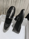 IFOMT Shallow Cut Square-Toe Loafers