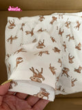 Ifomt Deer Print Cute Three Button Home Sports Shorts Elastic Waist Chic Women Summer Shorts Fashion Casual Sleepwear Trouser Y2K 2025
