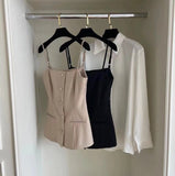 Ifomt Fashion Temperament Commute Shirt + Suit Vest Suit Women Spring Style 2025