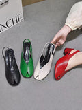 IFOMT Open Toe Solid Color Shoes Pumps Sandals